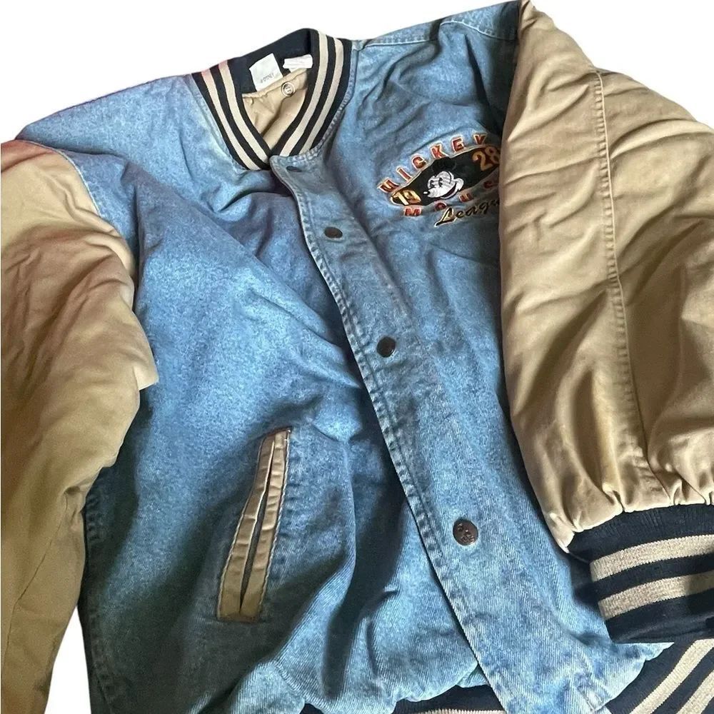 The Disney Store Vintage Varsity Jacket with Embroidered Logo XL excellent